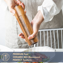 Load image into Gallery viewer, HEARTH &amp; STONE™ Acacia Wooden Salt &amp; Pepper Grinder Set