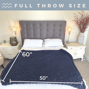 HEARTH & STONE™ Chunky Knit Blanket (Navy Blue)